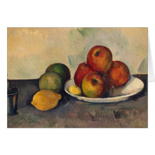 Paul Cezanne stilleben med äpplen, c.1890 Hälsningskort