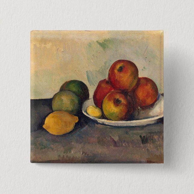 Paul Cezanne | stilleben med äpplen, c.1890 Knapp (Framsida)