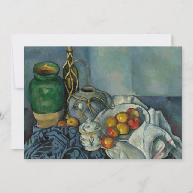 Paul Cezanne - Stilleben med äpplen Inbjudningar (Framsida)
