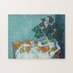 Paul Cézanne stilleben med äpplen och Primroses Pussel