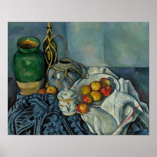 Paul Cezanne - Stilleben med äpplen Poster (Framsidan)