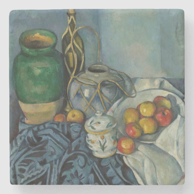 Paul Cezanne - Stilleben med äpplen Stenunderlägg (Framsidan)
