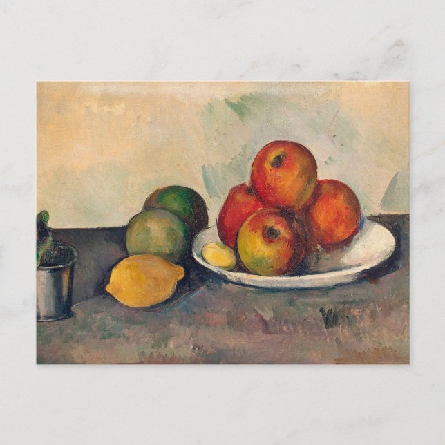 Paul Cezanne - Stilleben med äpplen vykort (Framsida)