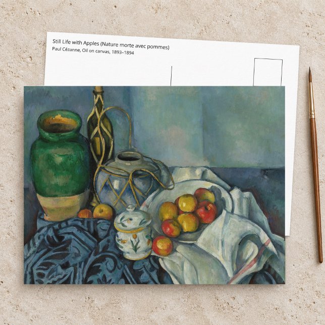 Paul Cezanne - Stilleben med äpplen Vykort (Skapare uppladdad)