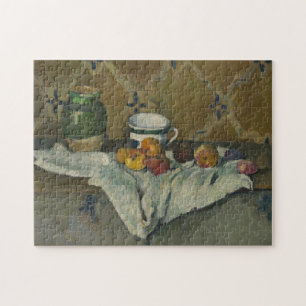 Paul Cezanne stilleben med burken, koppen och Pussel