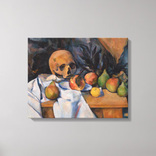 Paul Cezanne - Stilleben med dödskalle Canvastryck