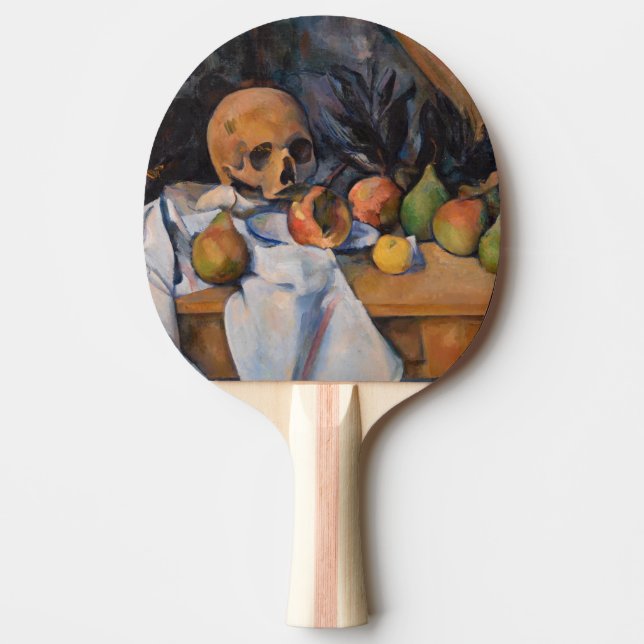 Paul Cezanne - Stilleben med dödskalle Pingisracket (Framsidan)