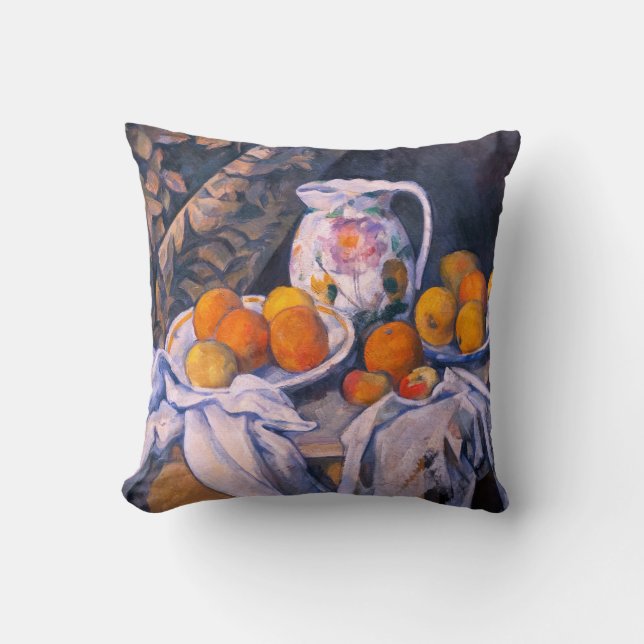 Paul Cezanne - Stilleben med en gardin Kudde (Framsida)