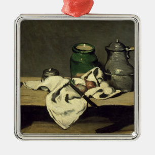 Paul Cezanne stilleben med en Kettle, c.1869 Julgransprydnad Metall