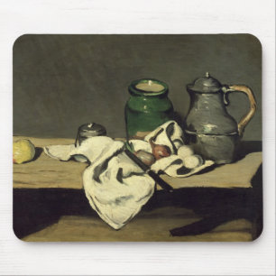 Paul Cezanne stilleben med en Kettle, c.1869 Musmatta