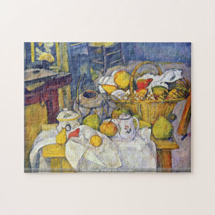 Paul Cezanne - stilleben med fruktbasketen Pussel