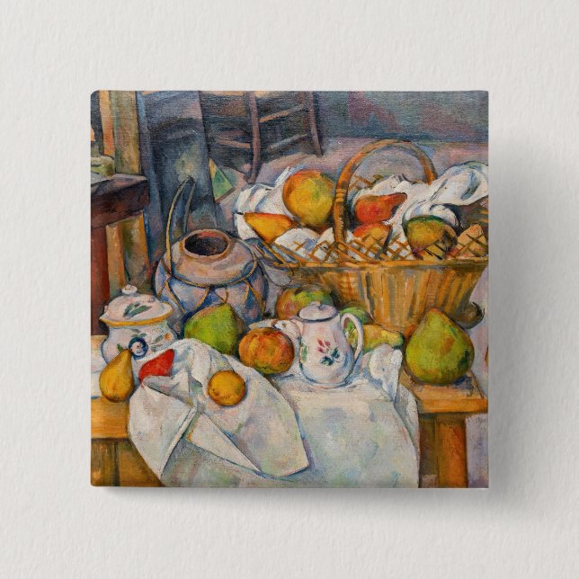 Paul Cezanne - Stilleben med korg Knapp (Framsida)