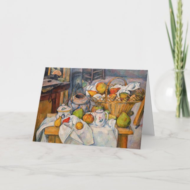 Paul Cezanne - Stilleben med korg Kort (Framsida)