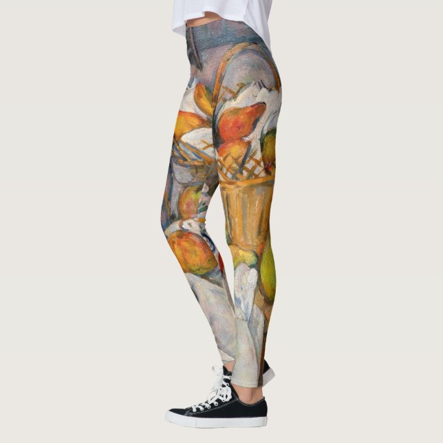 Paul Cezanne - Stilleben med korg Leggings (Vänster)