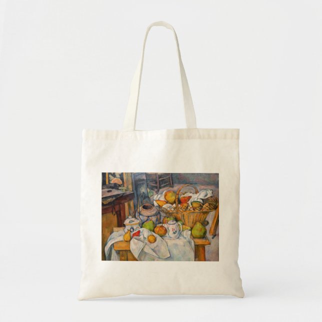 Paul Cezanne - Stilleben med korg Tygkasse (Framsidan)