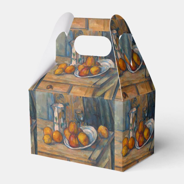 Paul Cezanne - Stilleben med mjölkkruka och frukte Presentaskar (Framsidan Sidan)