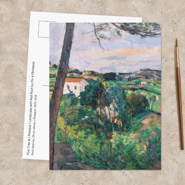 Paul Cezanne - Tall i Estaque Vykort (Skapare uppladdad)