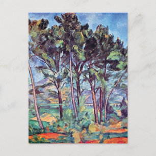 Paul Cezanne - Tallar och akvedukt Konstverk Vykort