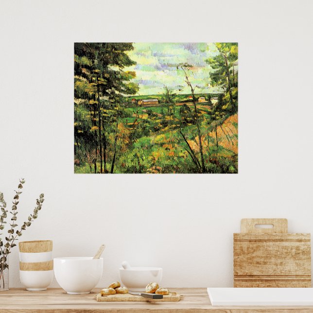 Paul Cezanne, The Valley of the Oise, Poster (Kök)