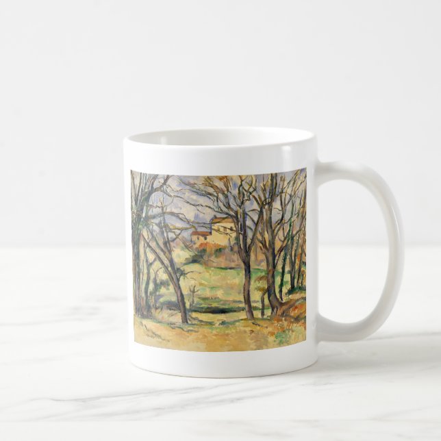 Paul Cezanne | träd och hus Near Jasen de Bo Kaffemugg (Höger)