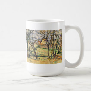 Paul Cezanne träd och hus Near Jasen de Bo Kaffemugg