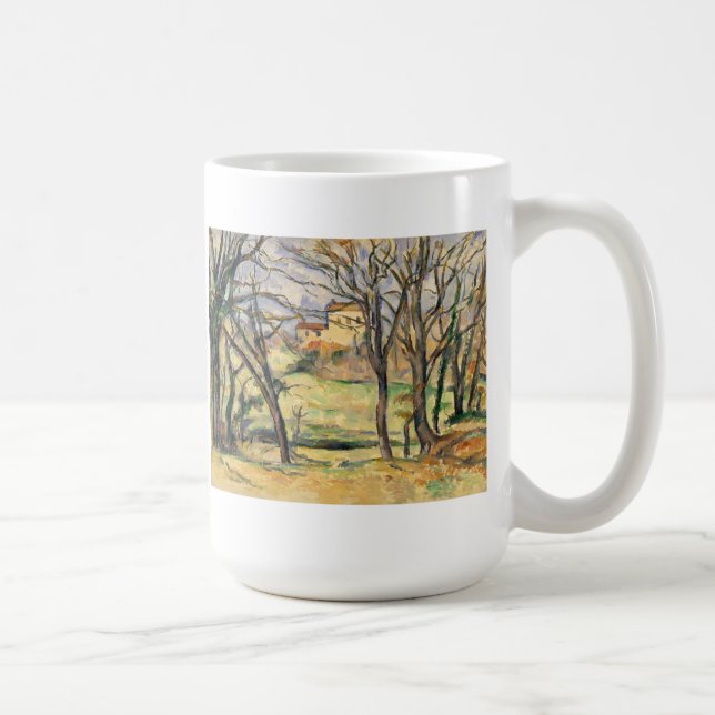 Paul Cezanne | träd och hus Near Jasen de Bo Kaffemugg (Höger)