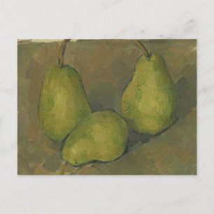 Paul Cezanne - tre päron Vykort