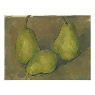 Paul Cezanne - tre Pears Fototryck