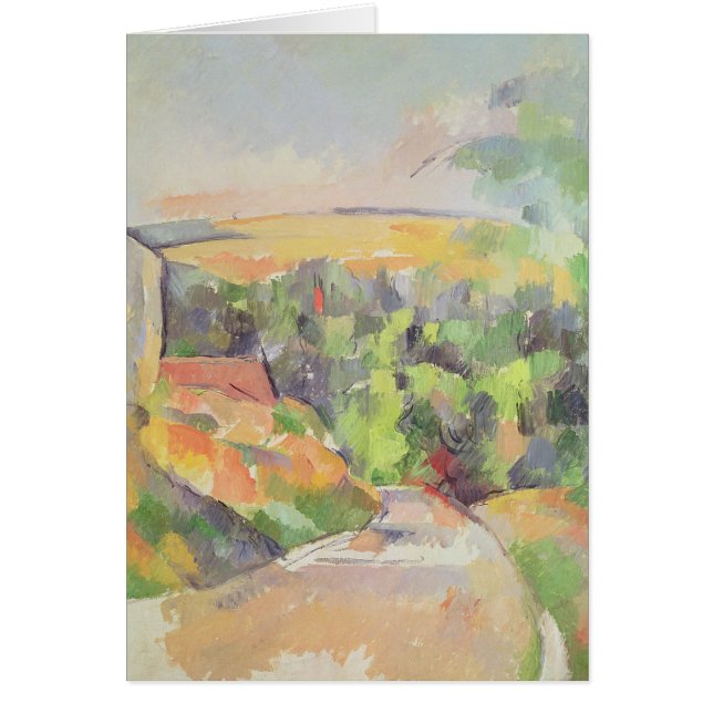 Paul Cezanne | Vägböjningen 1900-1906 | Hälsningskort (Framsidan)