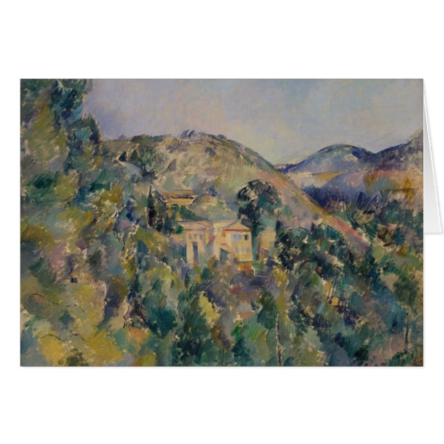 Paul Cezanne - View of the Domaine Saint-Joseph Hälsningskort (Framsidan Horizontal)