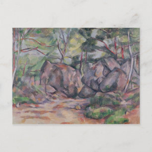Paul Cezanne Woodland med Boulders, 1893 Vykort