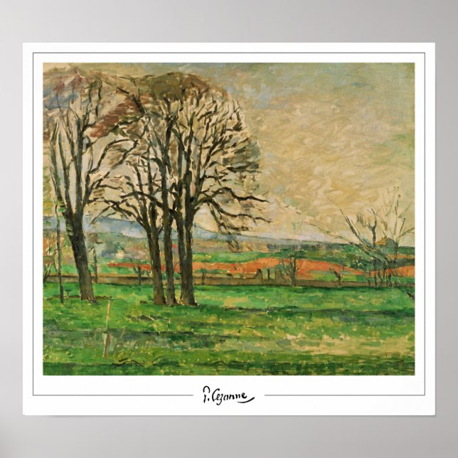 Paul Cézanne Zedign Art Poster #11 (Framsidan)
