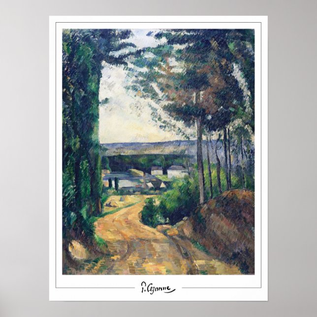 Paul Cézanne Zedign Art Poster #25 (Framsidan)