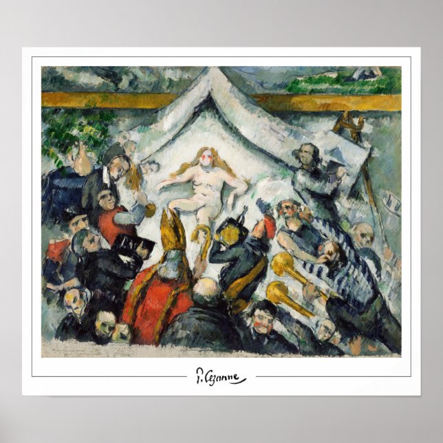 Paul Cézanne Zedign Art Poster #51 (Framsidan)