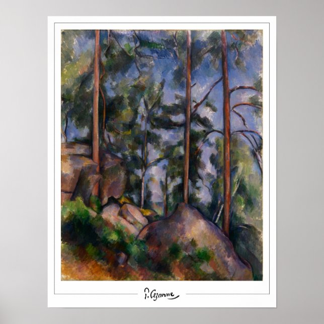 Paul Cézanne Zedign Art Poster #556 (Framsidan)