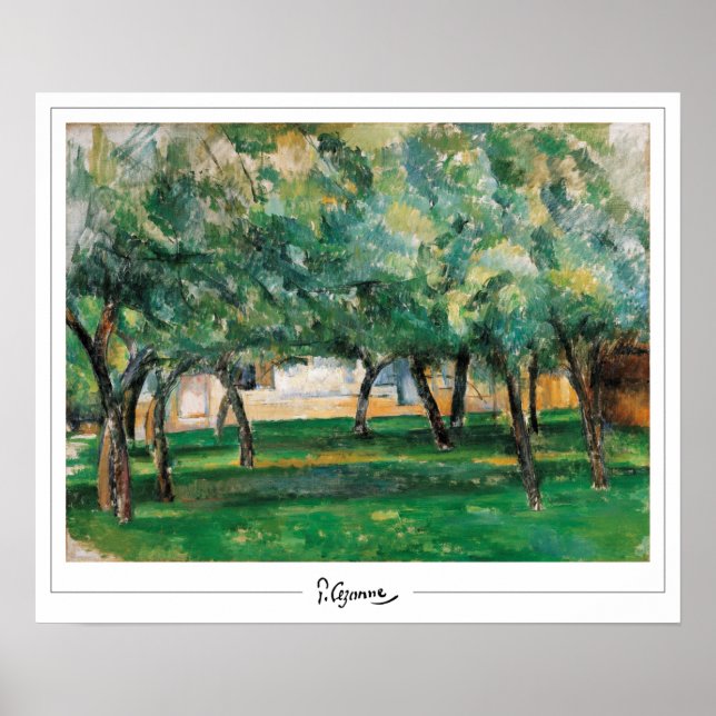 Paul Cézanne Zedign Art Poster #7 (Framsidan)