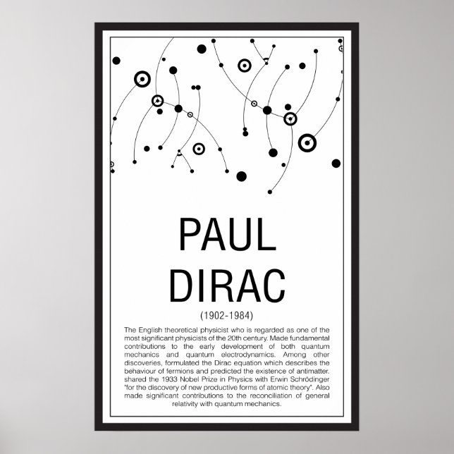 Paul Dirac Poster (Framsidan)