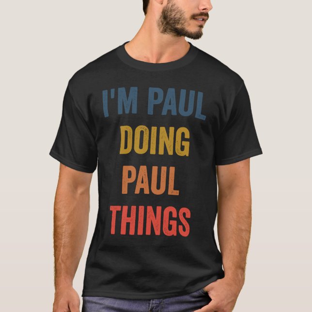 Paul Doing Paul Sak T Shirt (Framsida)
