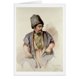 Paul - en georgier från Tiflis, 1852 Hälsningskort