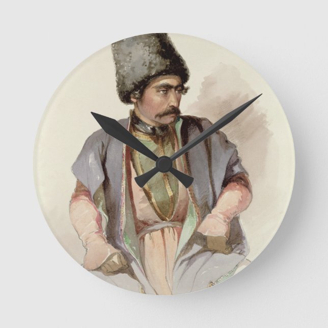 Paul - en georgier från Tiflis, 1852 Rund Klocka (Framsida)