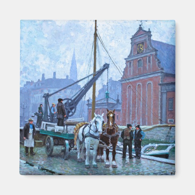 Paul Fischer The Holmen Church Copenhagen Magnet (Framsidan)