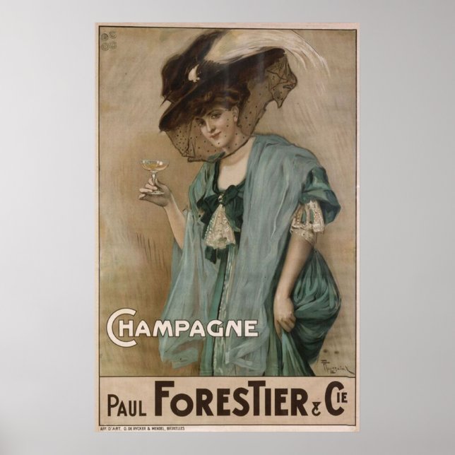 Paul Forestier Champagne Add Poster (Framsidan)