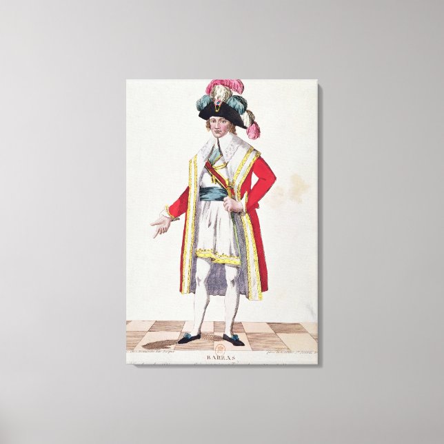Paul Francois Jean Nicolas Vicomte de Barras Canvastryck (Framsida)