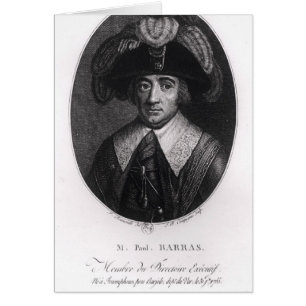 Paul Francois Jean Nicolas Vicomte de Barras Hälsningskort