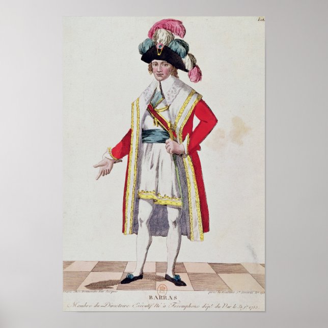 Paul Francois Jean Nicolas Vicomte de Barras Poster (Framsidan)