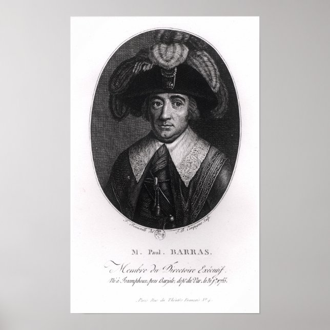 Paul Francois Jean Nicolas Vicomte de Barras Poster (Framsidan)