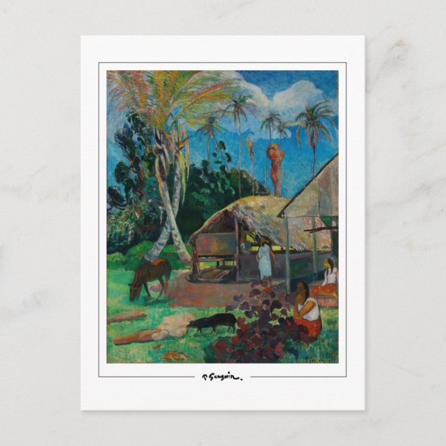 Paul Gauguin #1 - Finkonstkort Vykort (Framsida)