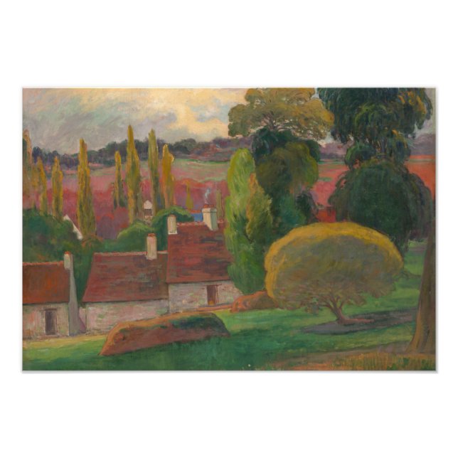 Paul Gauguin - A Farm in Brittany Fototryck (Framsidan)