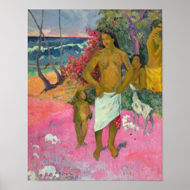 Paul Gauguin | A Walk by the Sea, 1902 Poster (Framsidan)