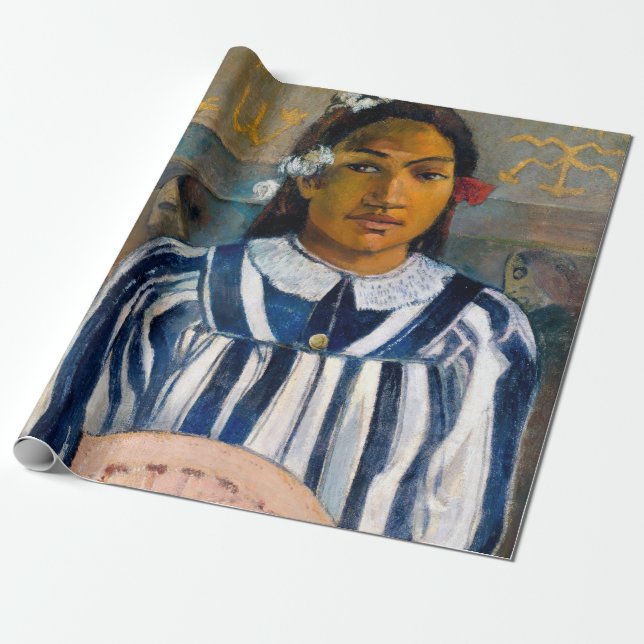 Paul Gauguin - Ancestors of Tehamana Presentpapper (Utrullad)